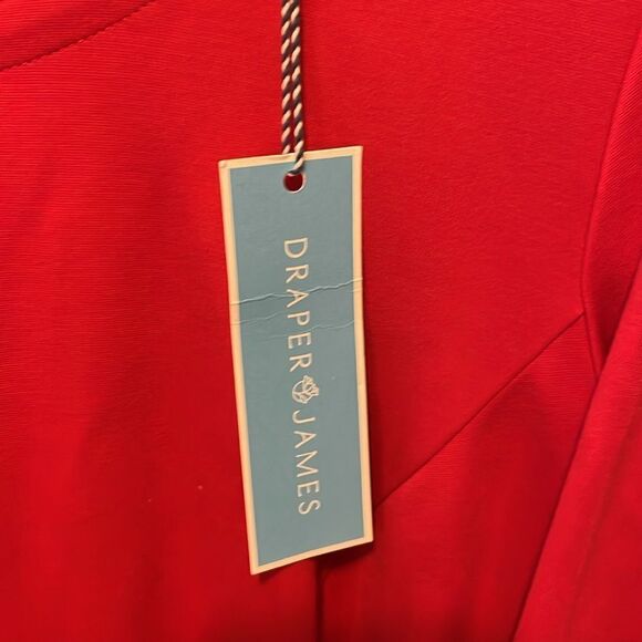 Draper James Long Sleeve Fit & Flare Dress. Lipstick Red. Size 1X. NWT. - Picture 4 of 7